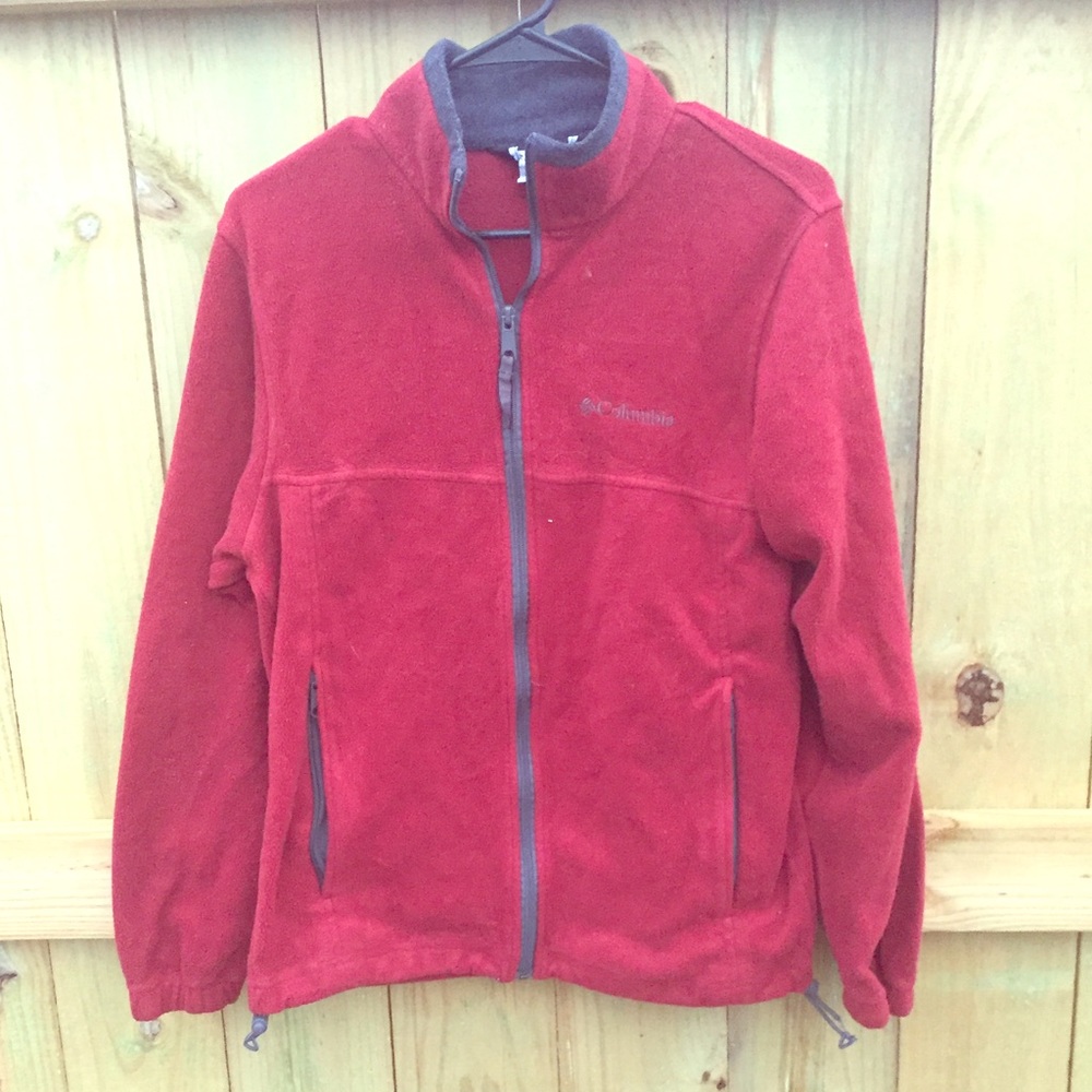 Men's Red Columbia Full Zip Jacket🔹